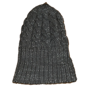 Women’s Gray & Silver Winter Beanie Hat